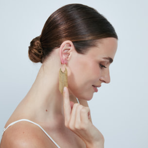 Pendientes acabado en oro amarillo de 18k