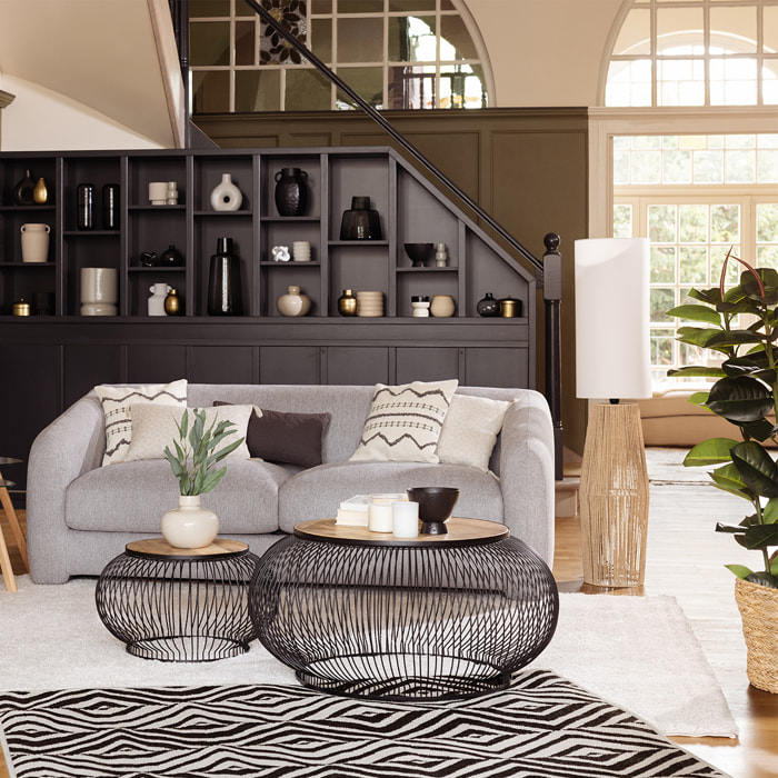 Canapé convertible Guppy - 3 places - gris clair