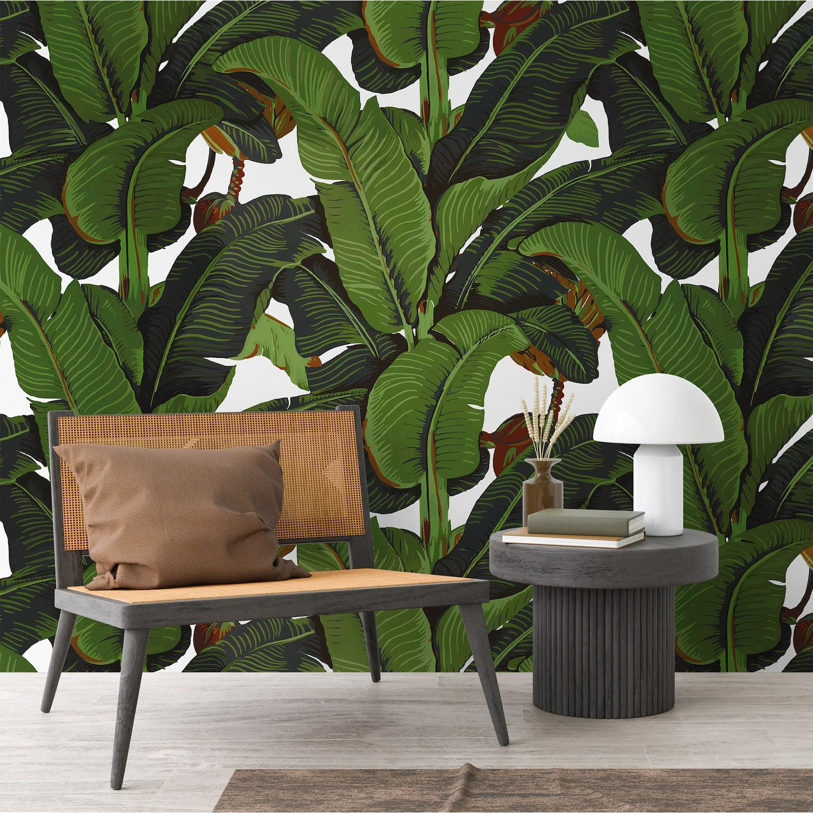 Carta da Parati Foglie di Banano