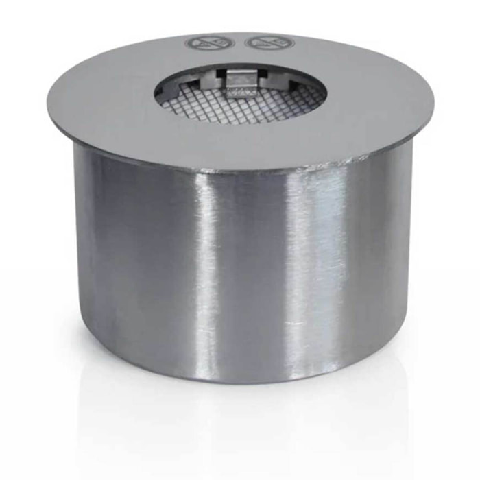 Bruciatore a bioetanolo per camino 1,5 L, in acciaio inox Ø17 cm