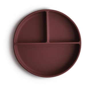Mushie Plato Ventosa-Compartimentos Solid