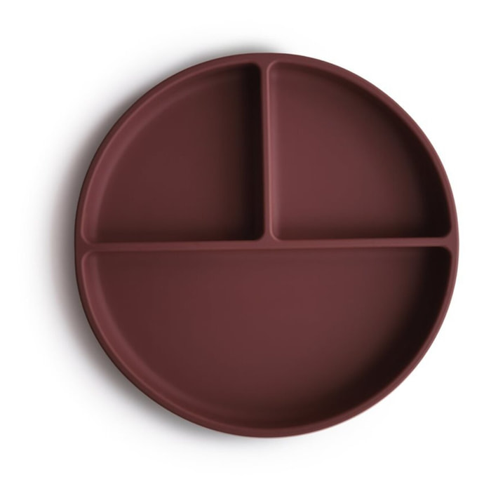 Mushie Plato Ventosa-Compartimentos Solid
