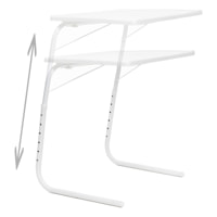 Tavolino pieghevole multiposizione - bianco - 50x60 cm