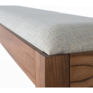 Banco de Madera de Acacia 180 Cm Estilo Rústico Artesanal