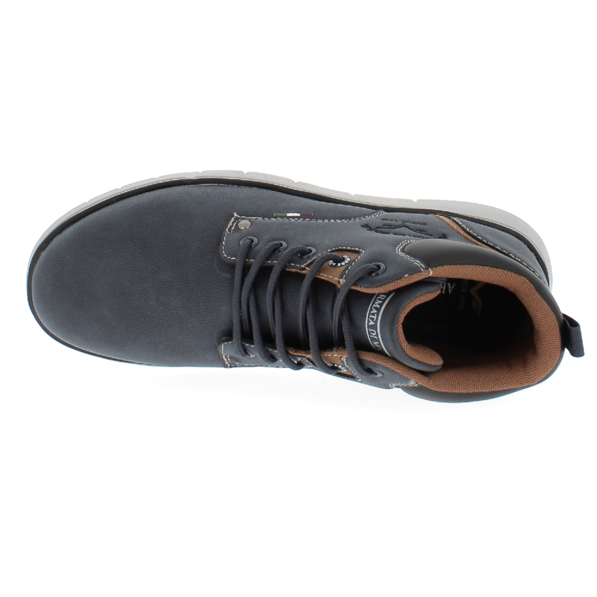 Armata di Mare Scarpe Uomo Stivaletti Casual Stringati con Soletta Rimovibile in Memory Foam AMU W24L633 Navy