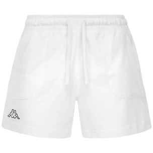 Pantaloncini Kappa Donna LOGO CABER Bianco