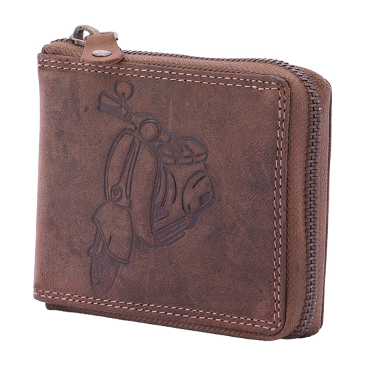 Portafoglio  da uomo In Vera pelle Made in Italy 9,5x12,5x2,5 cm