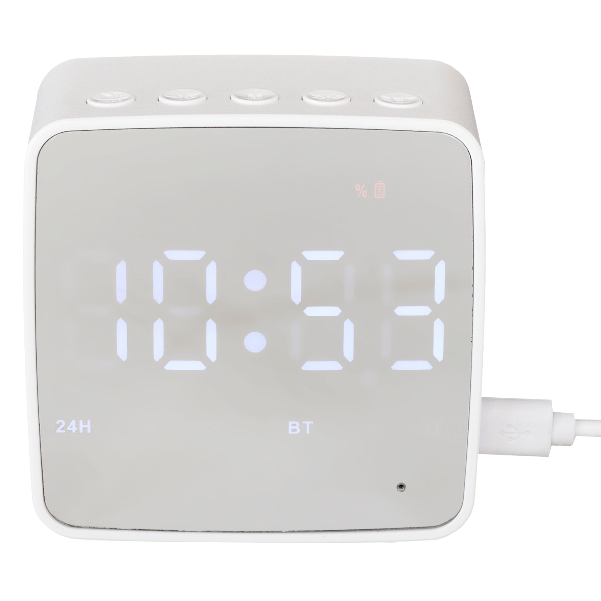 REVEIL MIROIR ENCEINTE SANS FIL 3W