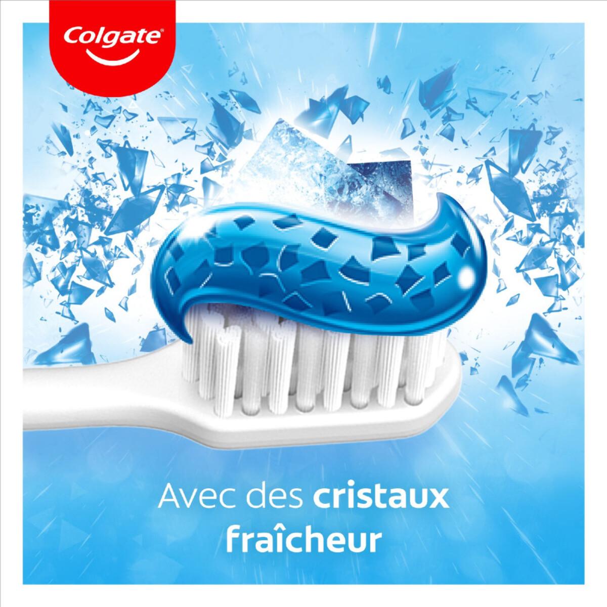 Pack de 2 - Lot de 3 Dentifrices Colgate Max Fresh cristaux blancheur - 75ml
