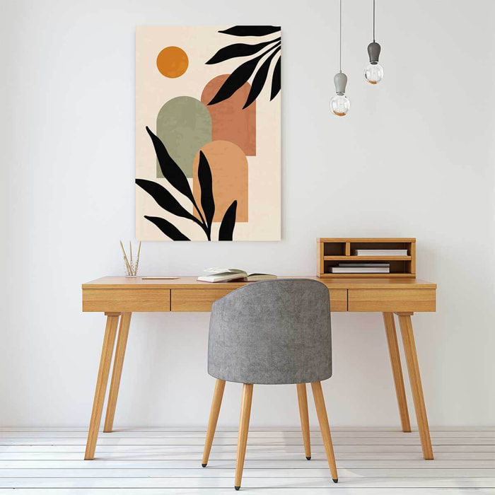 Tableau contemporain fleurs sidi  Toile imprimée