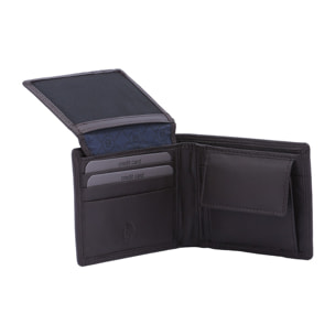 Portafoglio uomo in vera pelle - Modello False - Artigianale - 8.5 x 11.0 x 2.5 cm