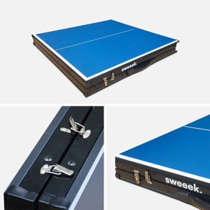 Mini table de ping pong intérieure pliante avec 2 raquettes et 3 balles MINI TABLE DE PING PONG INTÉRIEURE