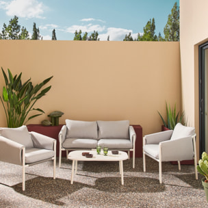 Salon de jardin acier 4 places KYO