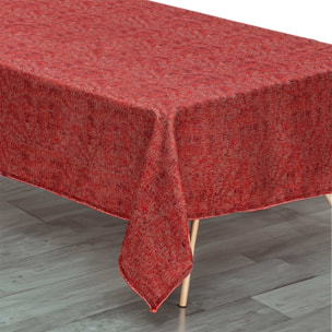 Nappe rouge et or en jacquard - Rouge