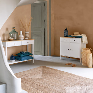 Console "Solen" bois blanc L110cm