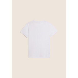 T-shirt con stampa leopardata decorata da borchie e logo