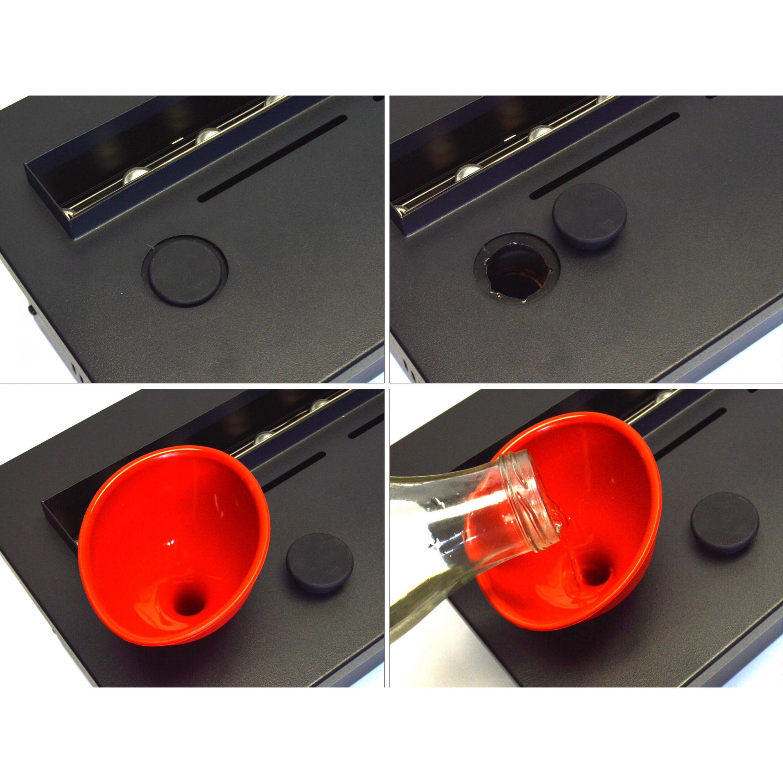 Cheminée décorative avec flamme simulée en différentes couleurs