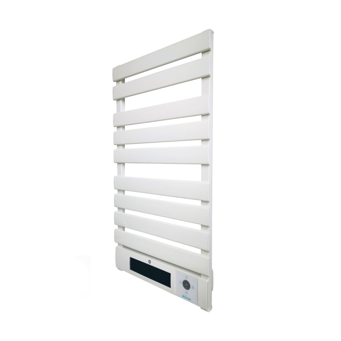 Sèche-serviettes électrique aluminium blanc display LED 1500W