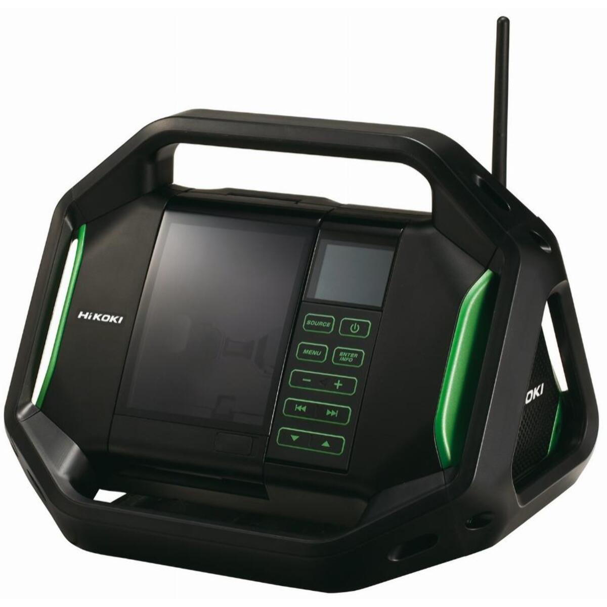 Radio de chantier HITACHI - HIKOKI 18V - Sans batterie ni chargeur - UR18DSALW4Z