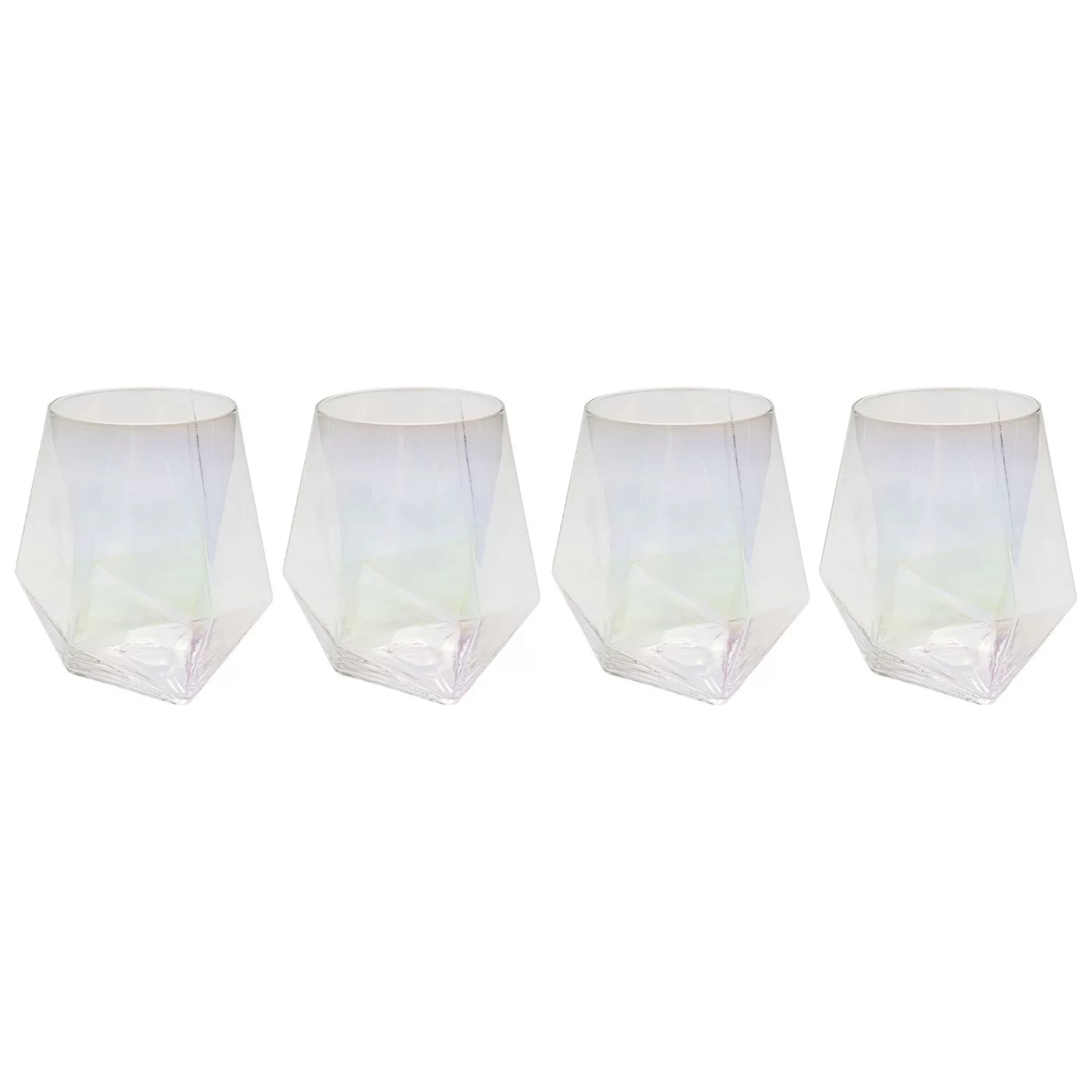 Verres à eau Diamond 12cm set de 4 Kare Design