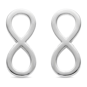Pendientes de Circonita Brillante acabados en rodio