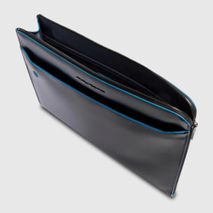 Piquadro Custodia in pelle porta pc con manici a scomparsa, tasca per AirPods®, schermata con protezione RFID