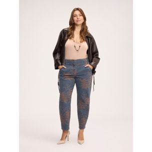 Fiorella Rubino - Jeans Balloon con estampado floral - Azul