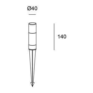 Forlight Trim proyector marrón con led blanco cálido 3000K