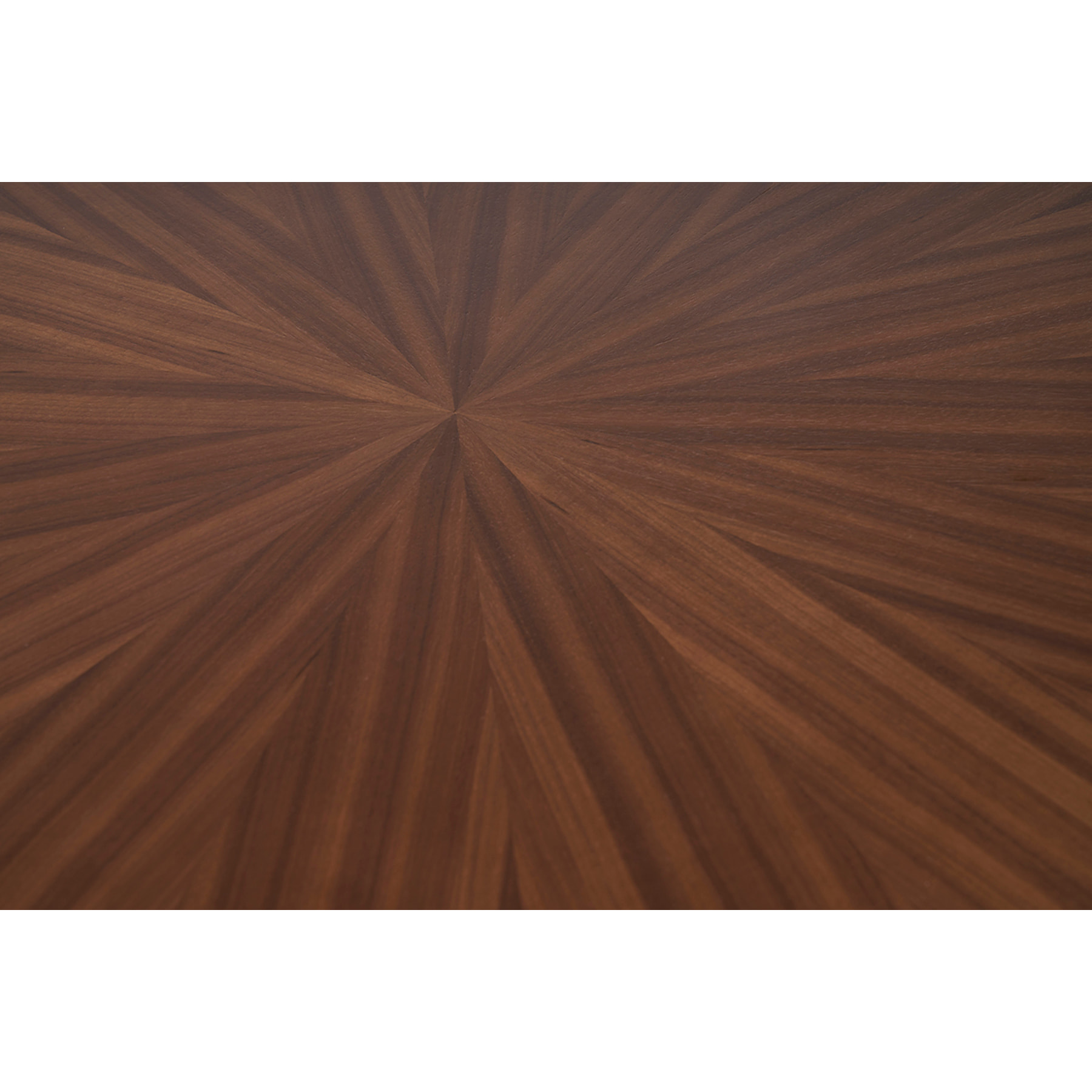 Table basse ovale bois foncé noyer L90 cm DIELLI