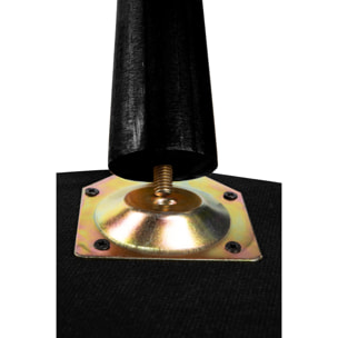 Pouf contenitore Excelsa Calavera in velluto e legno 38x38x45 cm multicolore