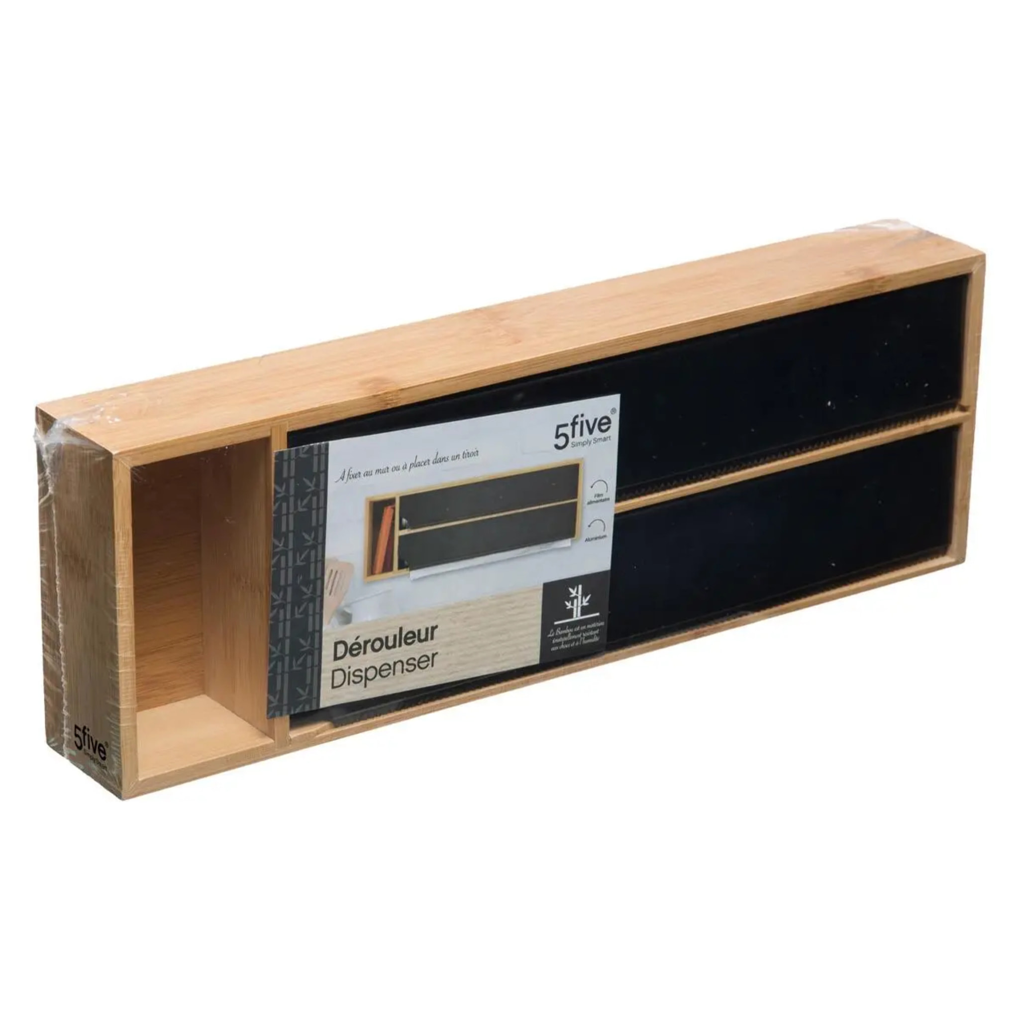 Dérouleur 2 compartiments Noir Black Bambou