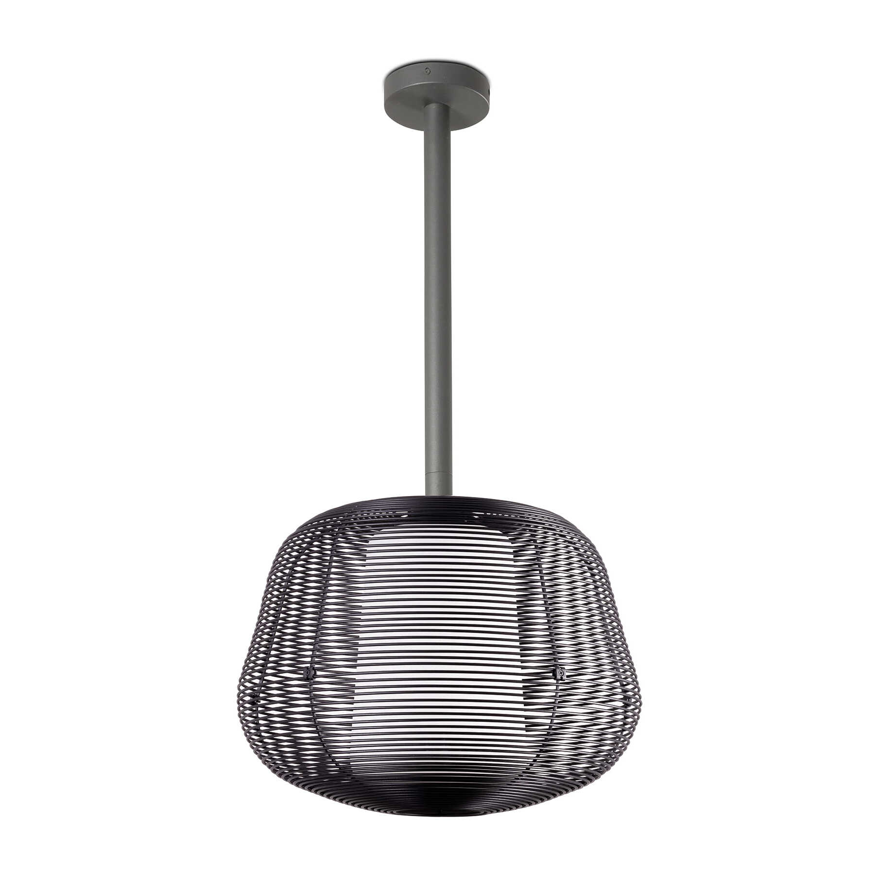 NARA M Suspension fixe noir 1xE27