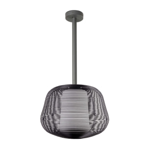 NARA M Suspension fixe noir 1xE27