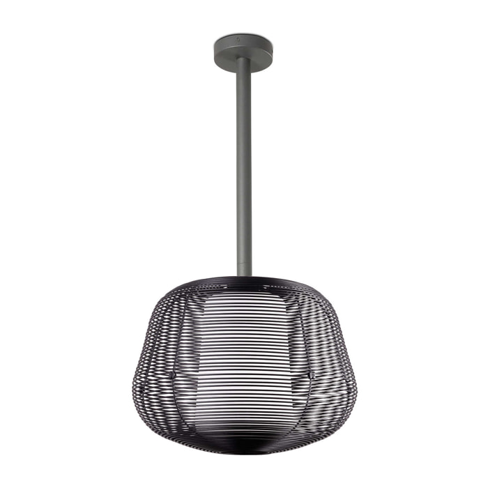 NARA M Suspension fixe noir 1xE27