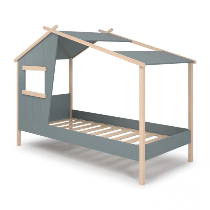 Cama cabaña Hutbed Verde Salvia - Oak Soft