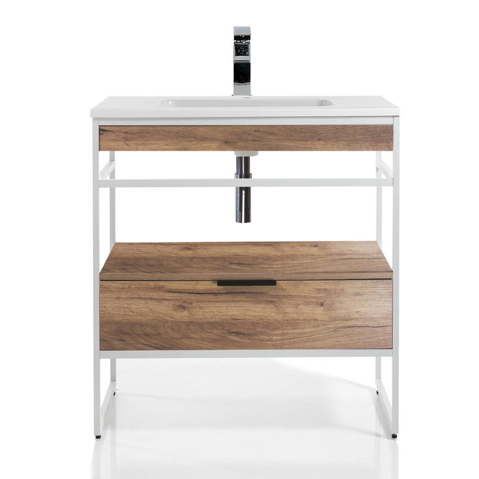 Tomasucci Meuble de salle de bain LOOM-A WOOD 80
