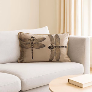 Coussin libellule marron Kare Design