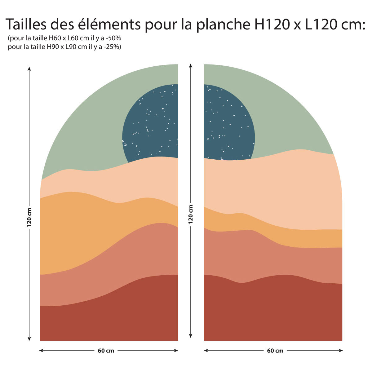 Papier peint intissé pré-encollé fresques géantes - DUNE ET ÉTOILES