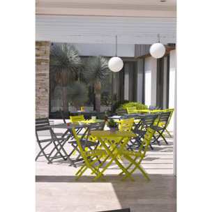 MARIUS - Ensemble repas de jardin 2 places en aluminium