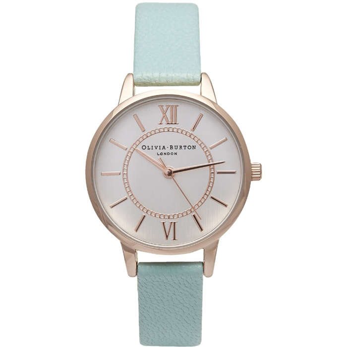 Reloj Olivia Burton OB15WD47 Mujer Analogico Cuarzo con Correa de Piel sintetica