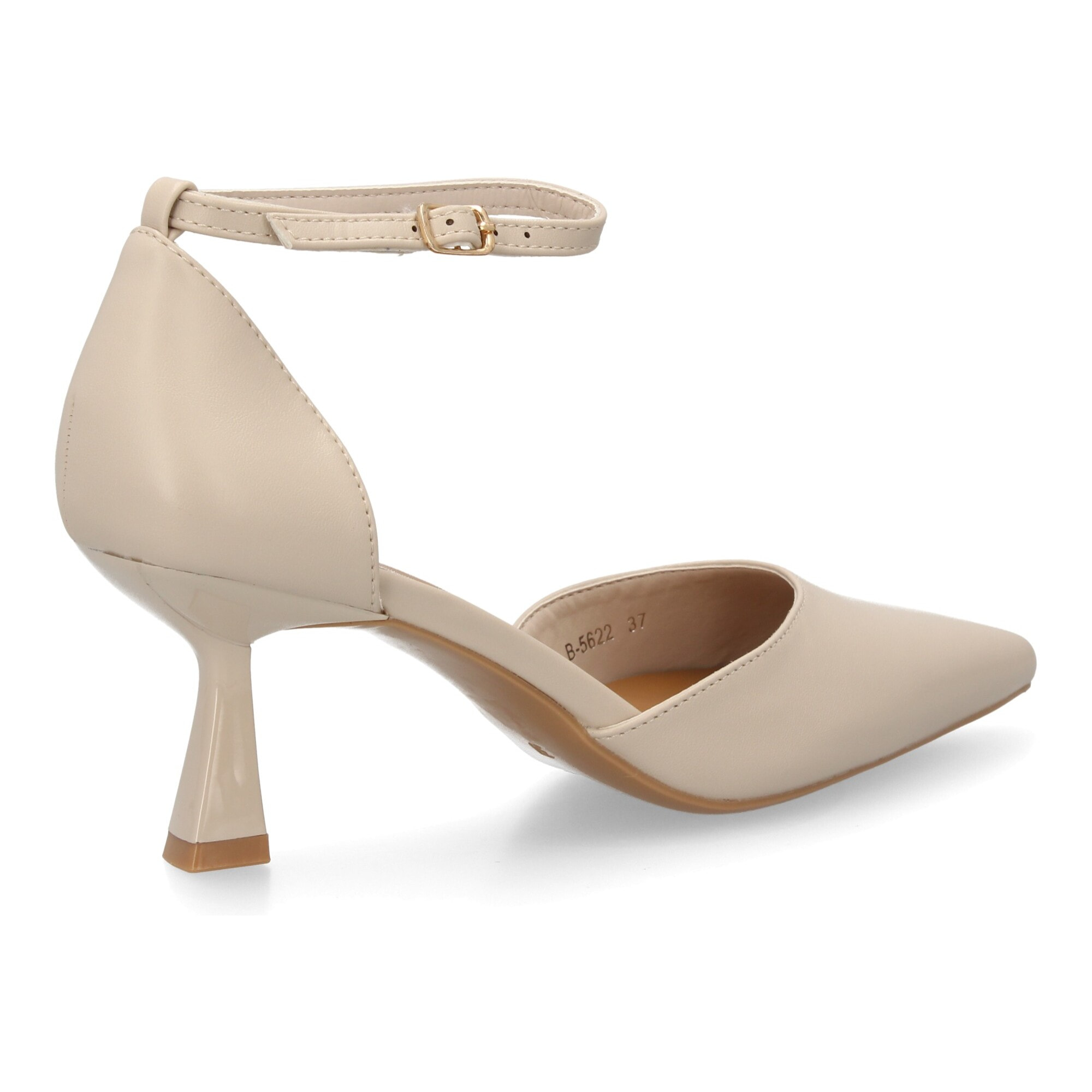 Zapato de salon con cierre de hebilla