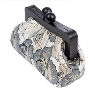 Bormida Bolso bandolera Mujer. Fabricado en madera y tela con diseños florales.