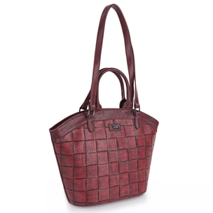 Bolso Shopper-Tote Lois Crossover Rojo