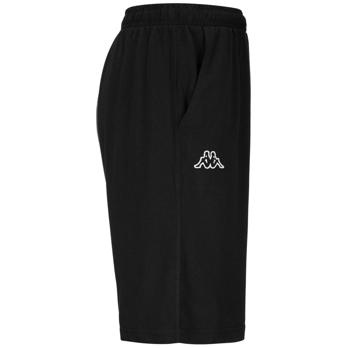 Kappa - Pantaloni Corti Uomo Nero - Logo Ariosto Ry