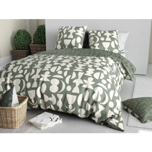 Parure Housse De Couette 3pcs 100% Coton 57 Fils LUNE