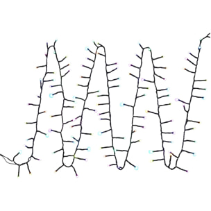 conjunto de luces snake con 396 led rgb con control remoto - 13 metros de longitud