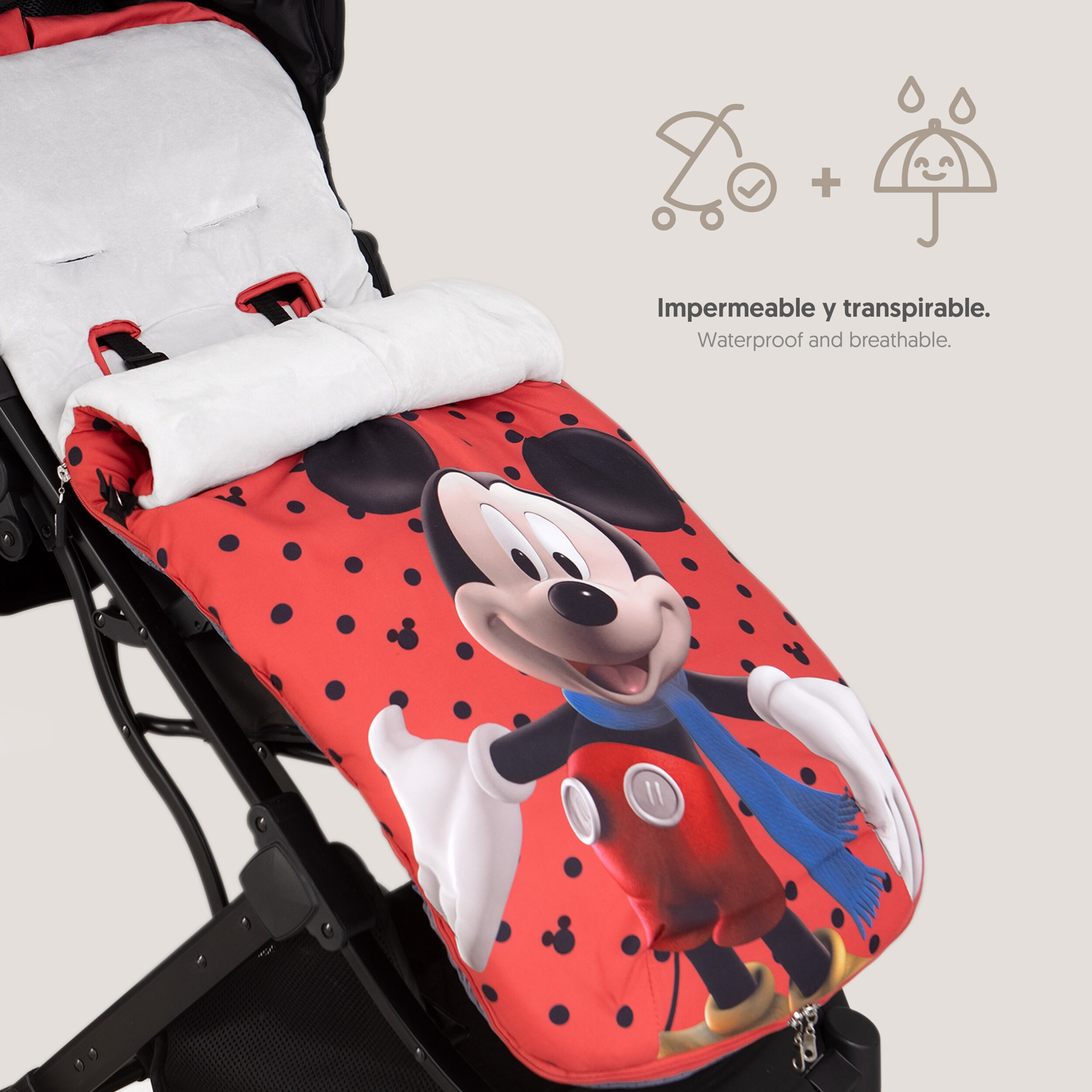 Saco Carro Universal  Mickey Topos