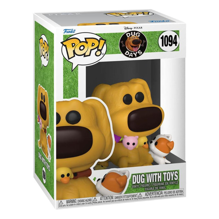 Dug Days Pop! Disney Vinile Figura Dug W/toys 9 Cm Funko