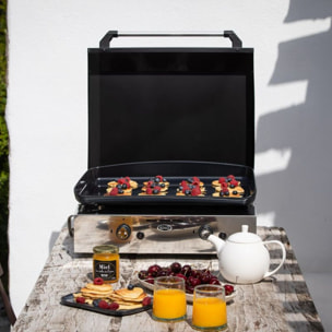 Plancha gaz ENO Initial 50 Inox 2 brûleurs à poser, 47x36 cm