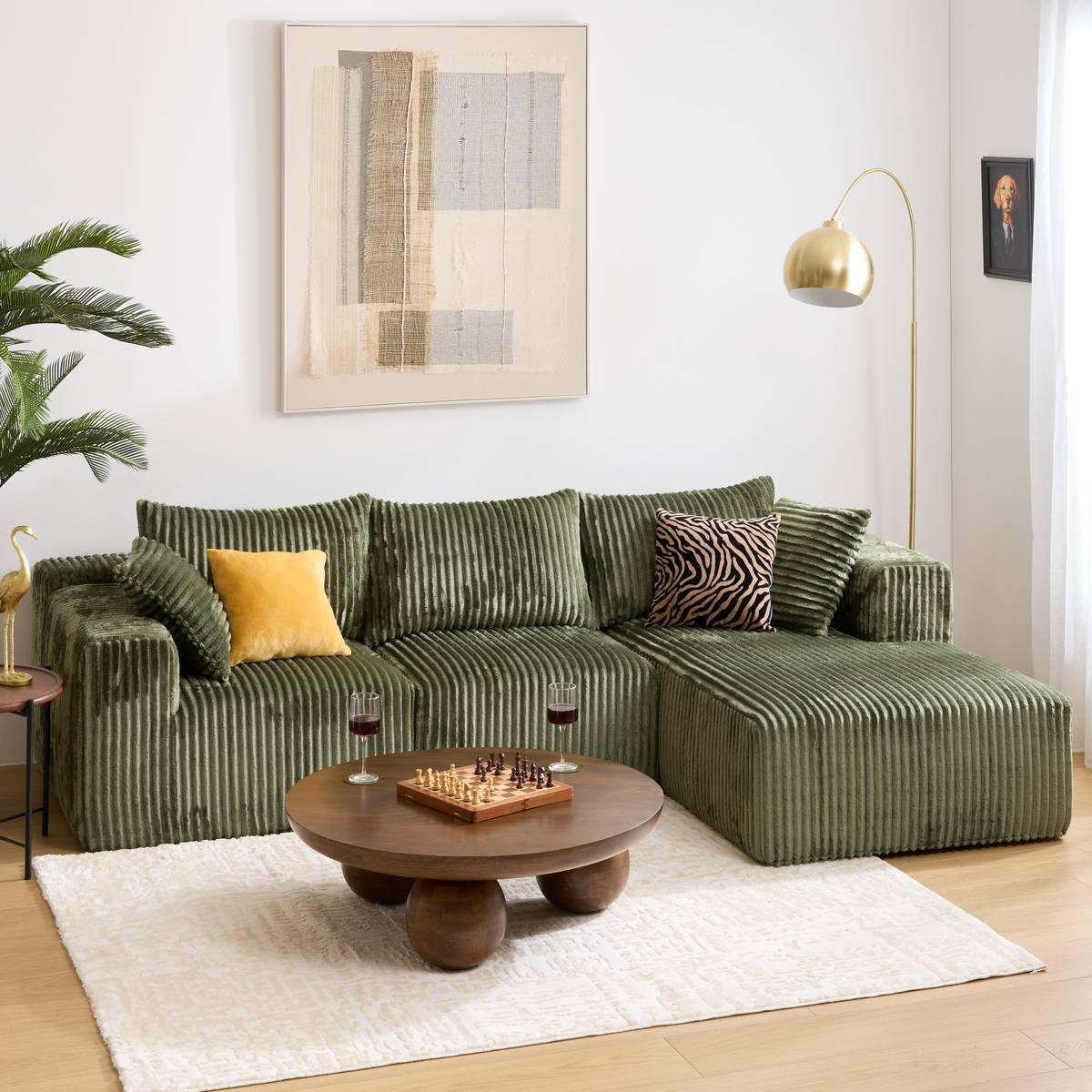 Table basse Abekas bois de manguier 90x90x30cm